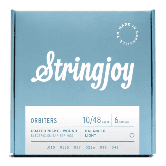 Stringjoy Orbiters | Coated (10-48) Nickel Wound Electric Guitar Strings Stringjoy Orbiters | Coated (10-48) Nickel Wound Electric Guitar Strings